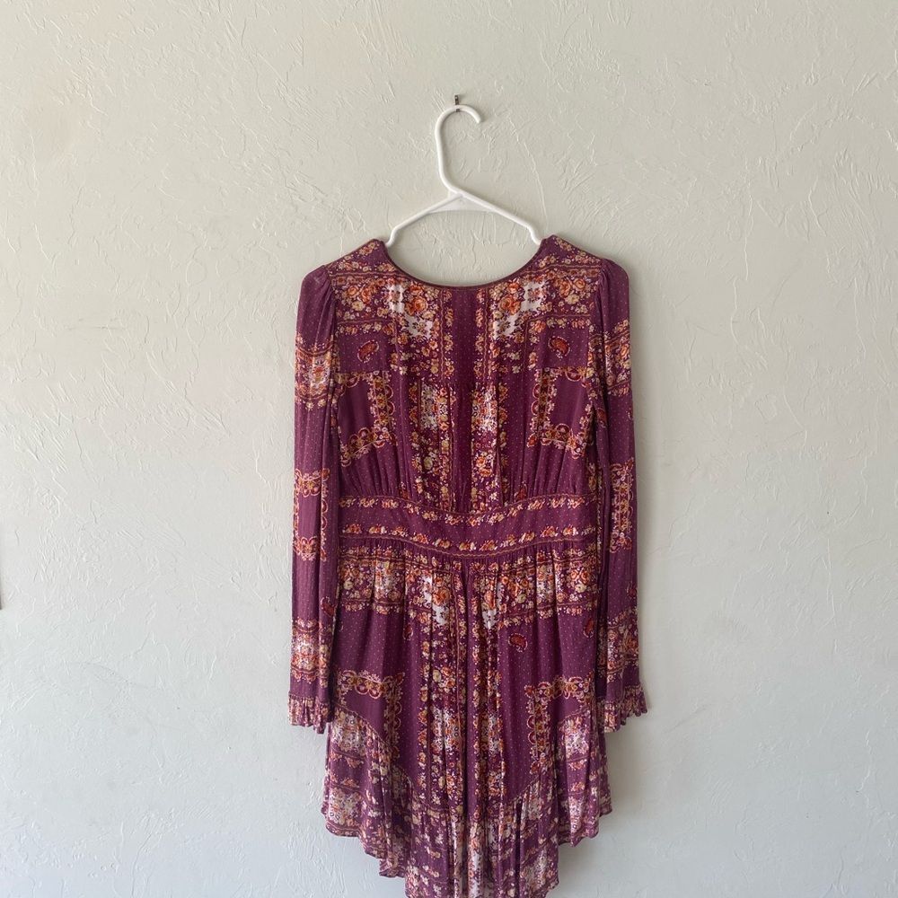 Free People plum floral multi print dress - Picture 10 of 13